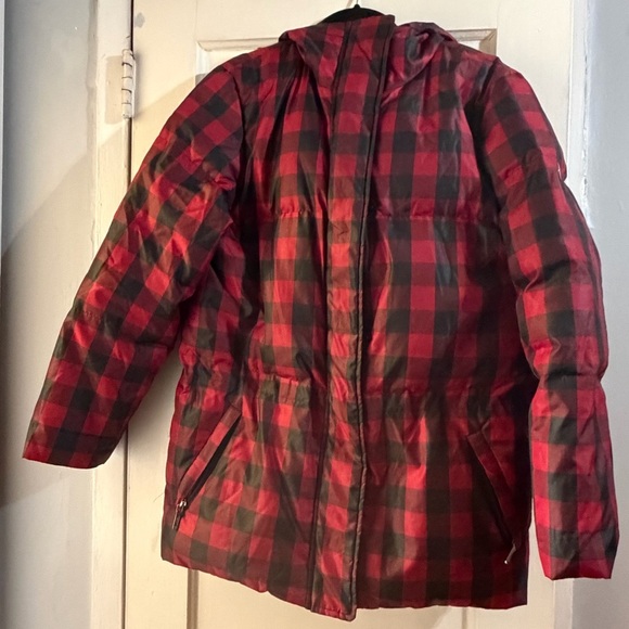 Ralph Lauren Buffalo Plaid Down Coat Parka - Picture 9 of 14